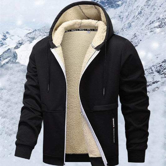 Men's Fashion Lambswool Thickened Coat Sweatshirt - Velora