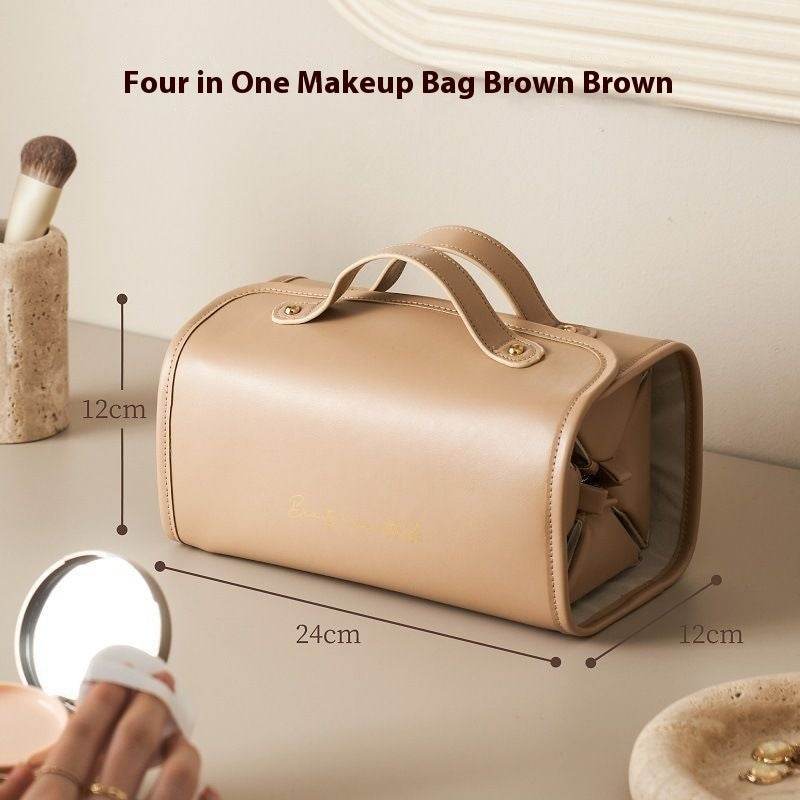 New Folding Cosmetic Bag Large Capacity Portable Handbag Waterproof Travel Storage Washing Bag For Women - Velora