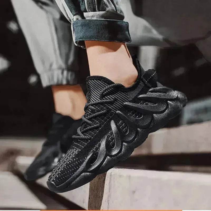 Fashion Sneakers With Wave Sole Cool Sports Shoes Men - Velora