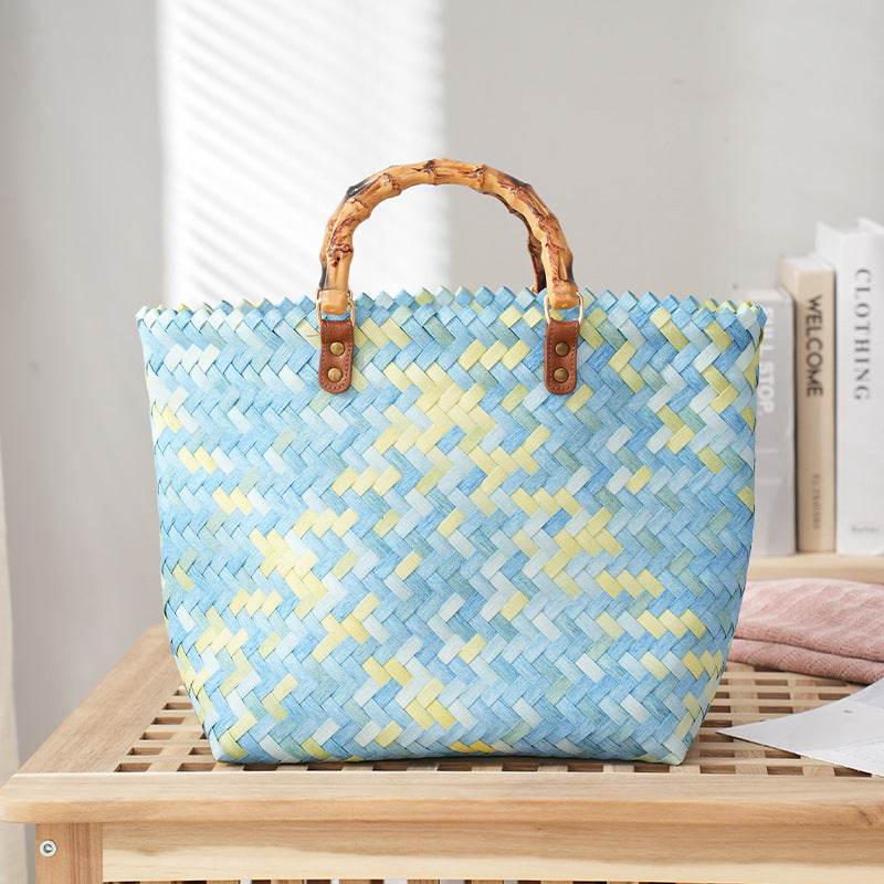 Women's Straw Bag Portable Large Capacity Tote Bag - Velora