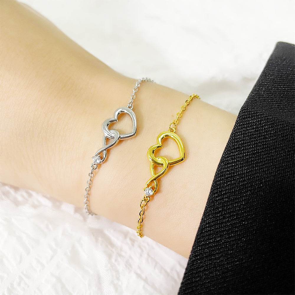 Heart-shape Bracelet Fashion Jewelry Versatile Love Bracelet Gift For Girlfriend Valentine's Day - Velora