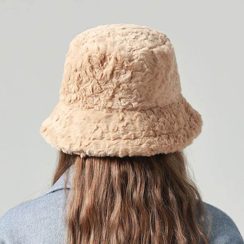 Lambswool Fisherman Sherpa Fleece Hat Winter Warm Fashionable Solid Color Hats For Women - Velora