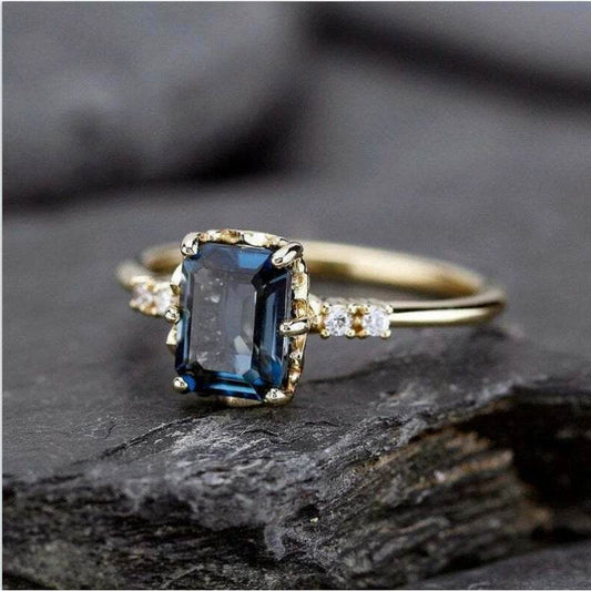 Micro-inlaid Crystal Zircon Ring Sweet French Style - Velora