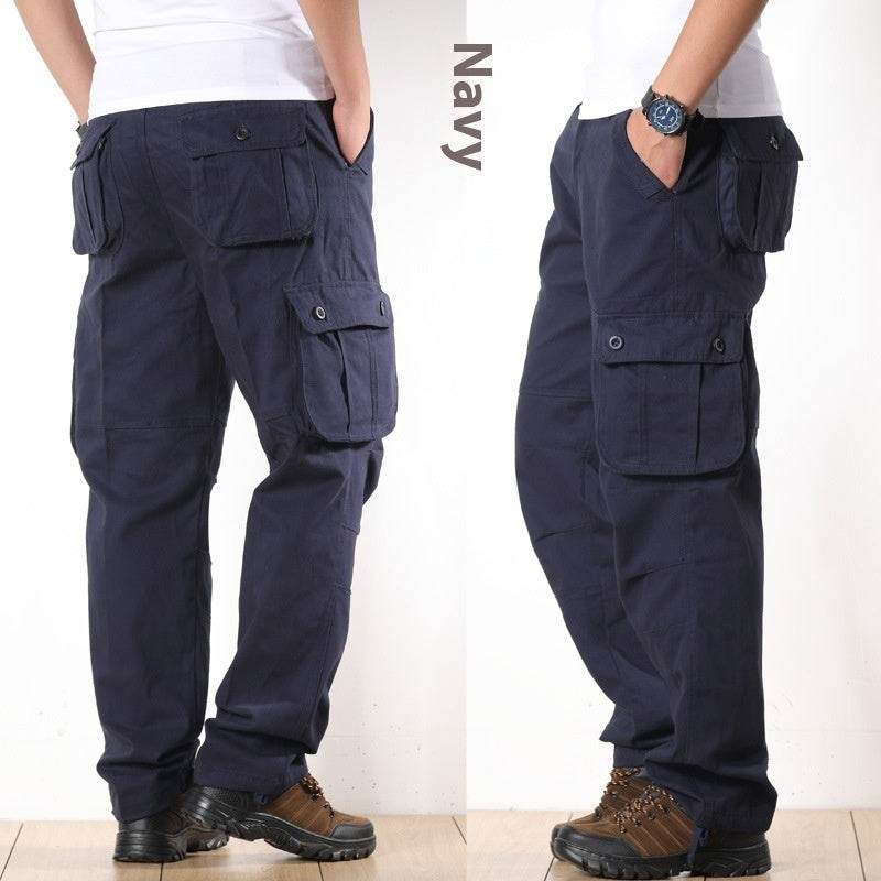 Multi-pocket Men's Casual Loose Labor Protection Cargo Pants - Velora