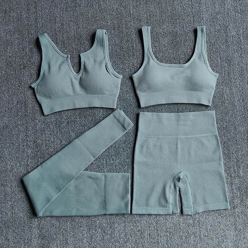 6pcs Yoga Workout Outfit set for women Gym clothes - Velora