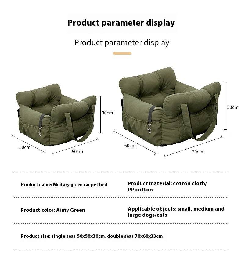 Safety Pet Cat dog car bed seat - Velora