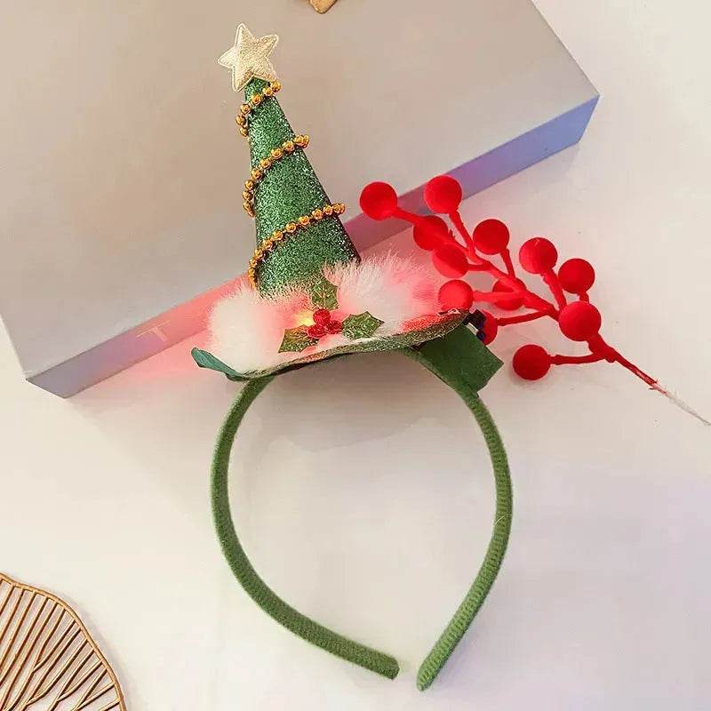 Christmas With Light Headband Snowflake Women's - Velora