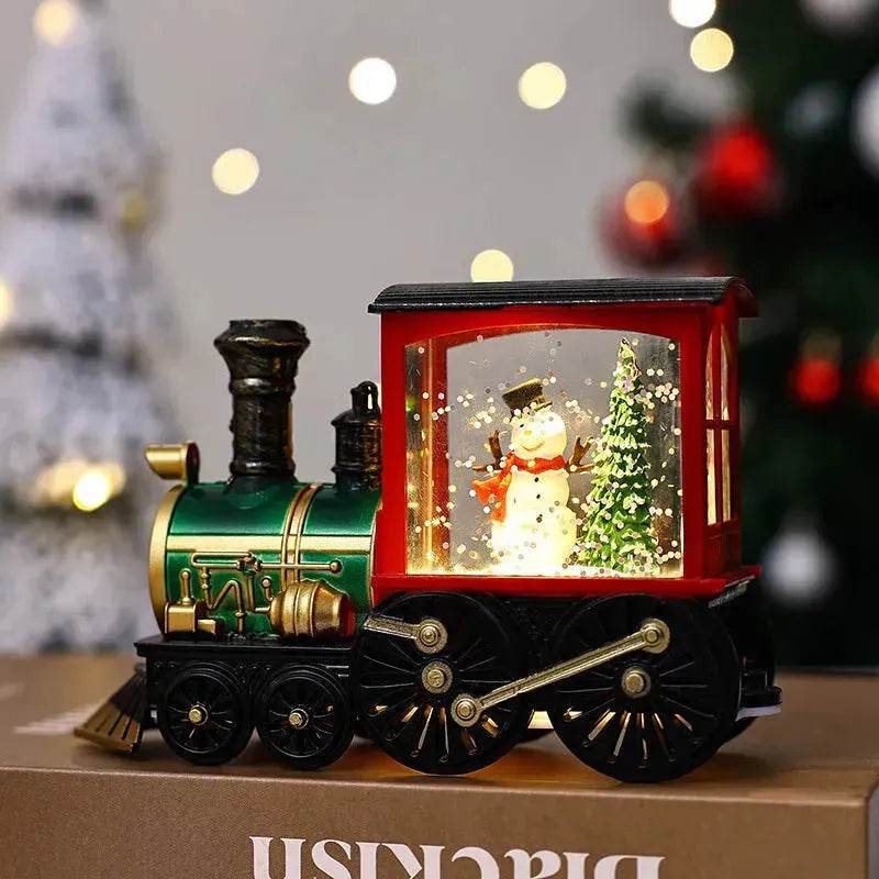 Christmas Gift Train Decoration Small Night Lamp - Velora