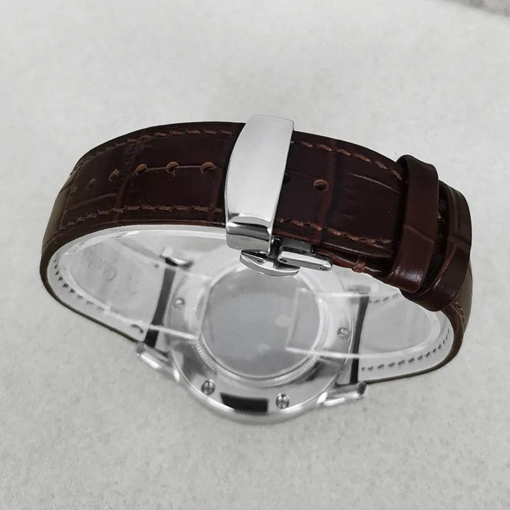 Watch Case 39mm Leather Watch Strap - Velora