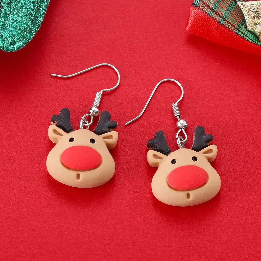 Creative Cartoon Christmas Earrings Fashion - Velora
