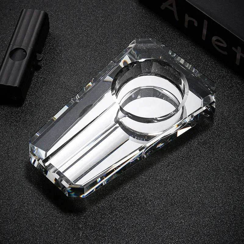 Luxury Crystal Glass Ashtray - Velora