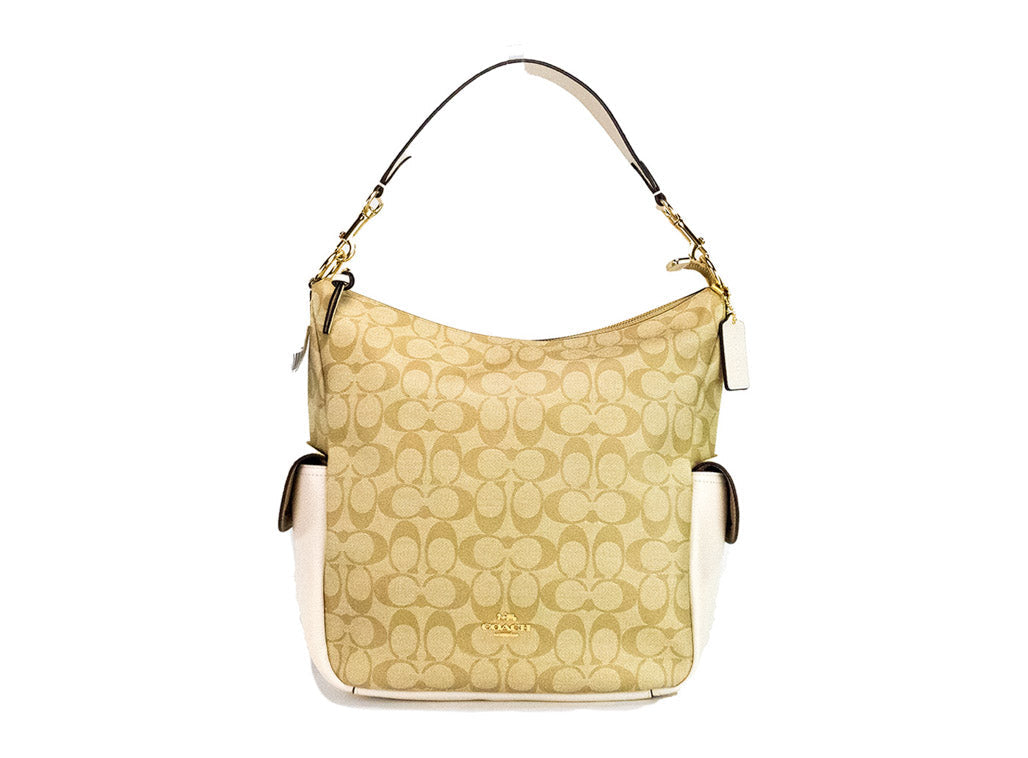 Coach Pennie Signature Canvas & Leather Convertible Bag