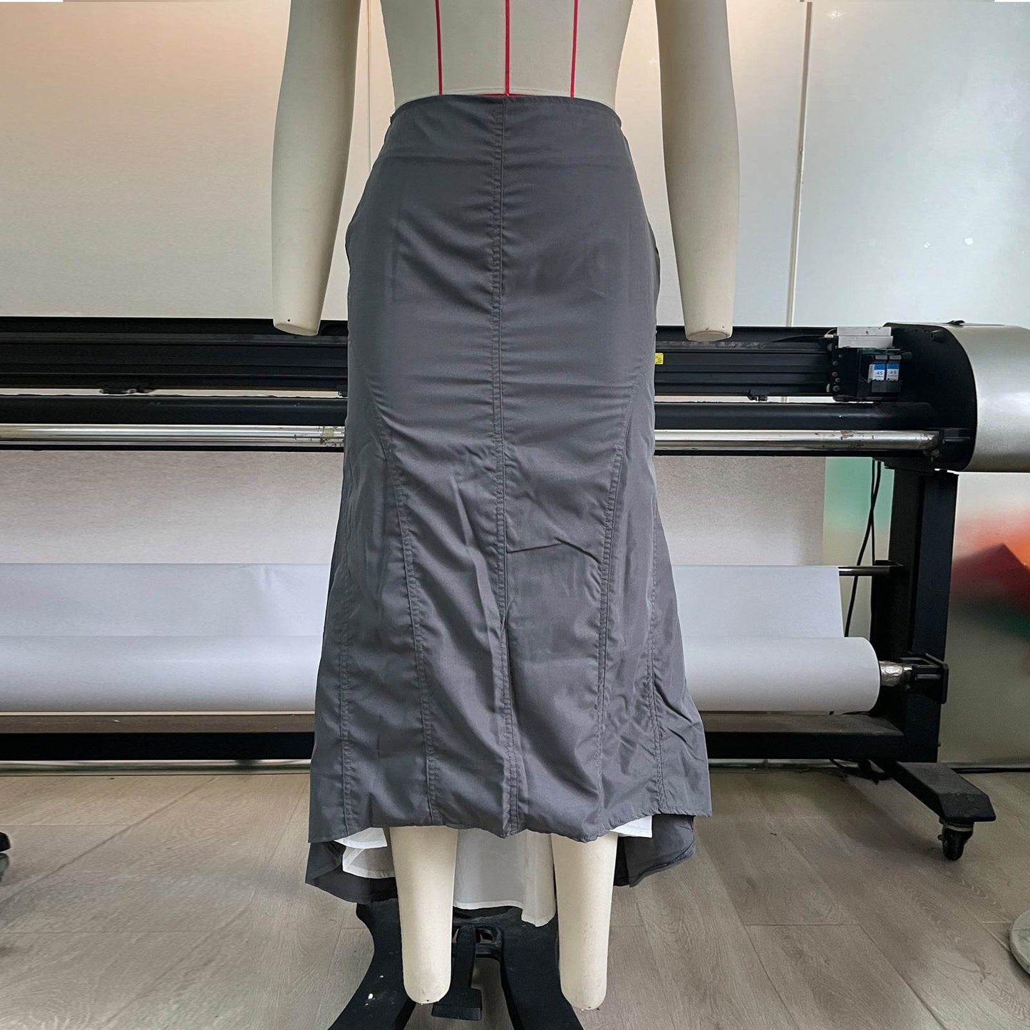 Casual Millennium Style Irregular Hip Bag Irregular Fishtail Skirt - Velora