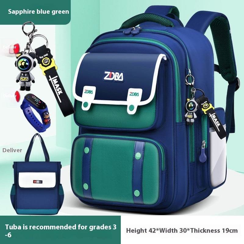 Elementary School Spine Protection Backpack Water resistant School bag - Velora