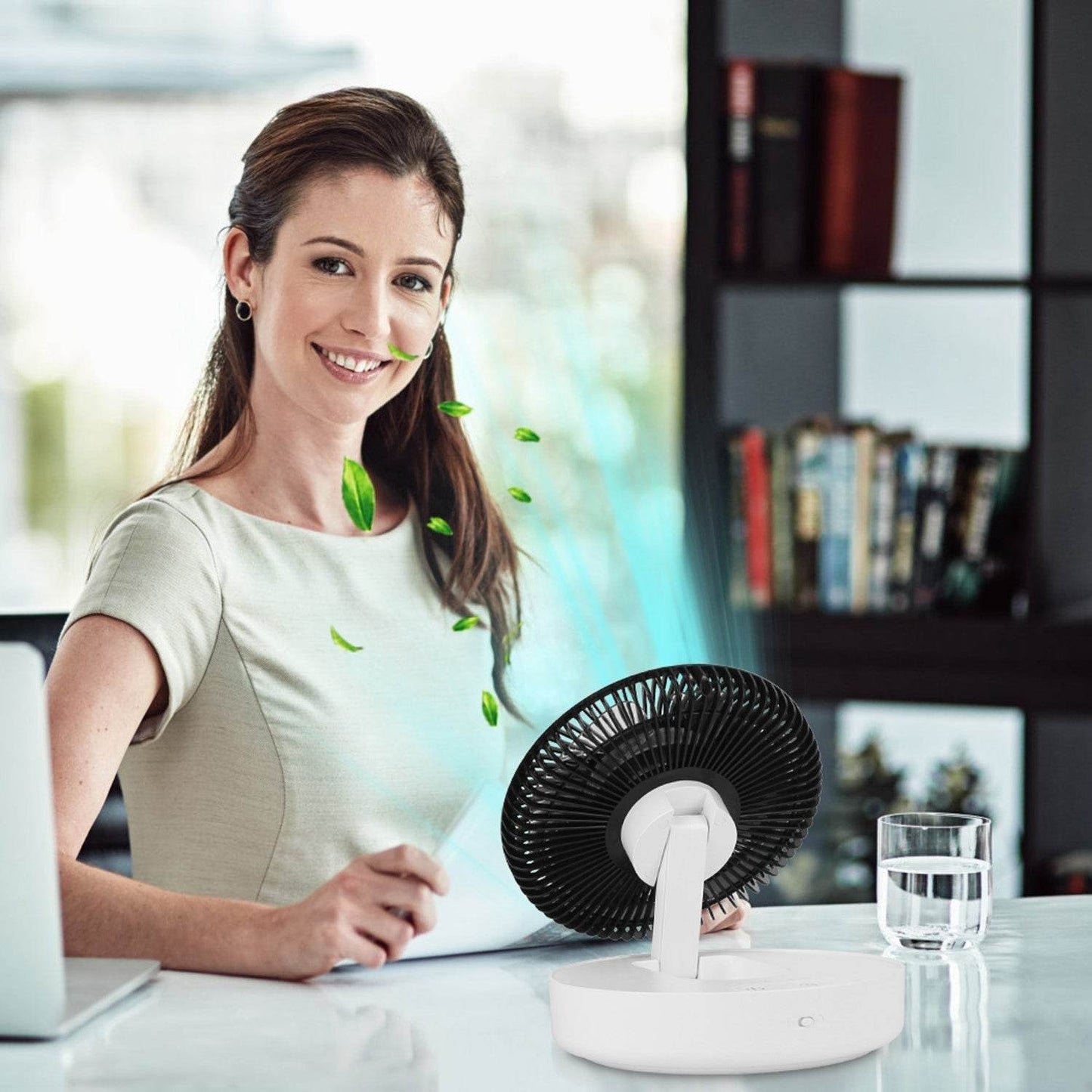 Foldable Rechargeable Portable Remote Control Desk Fan - Velora