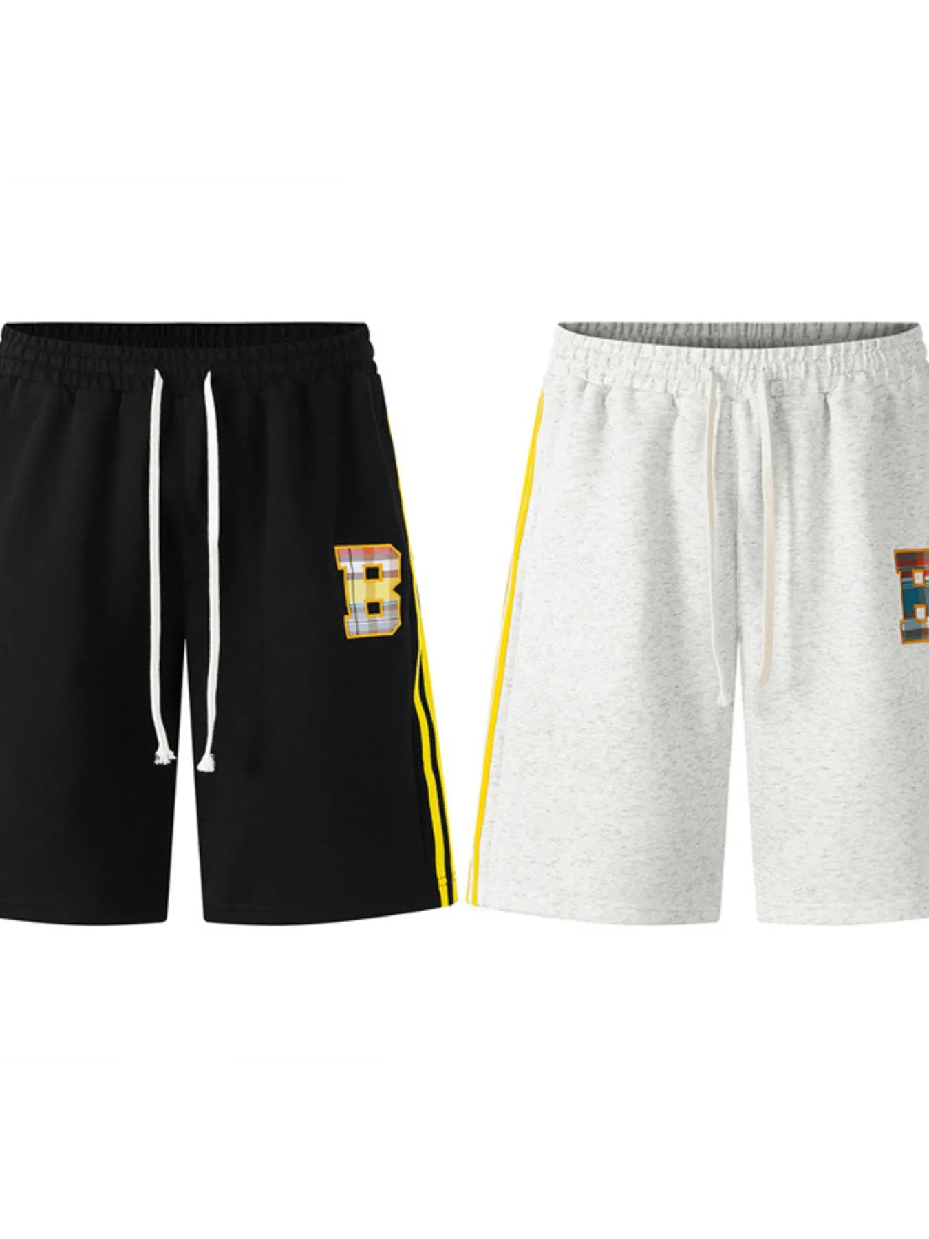 Men's Contrast Drawstring Shorts - Velora