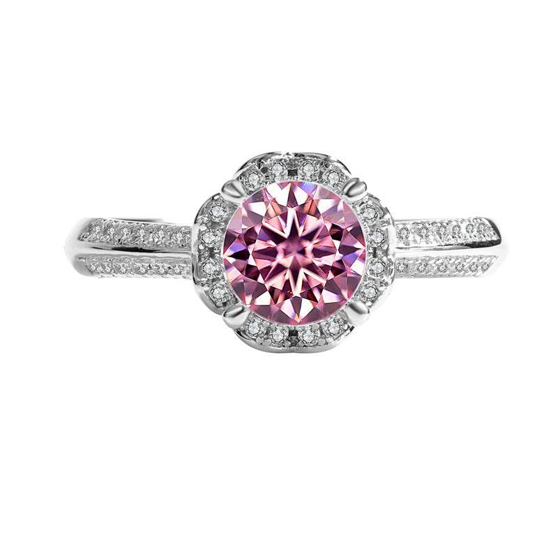 Sterling Silver Moissanite Bridal Bouquet Ring - Velora