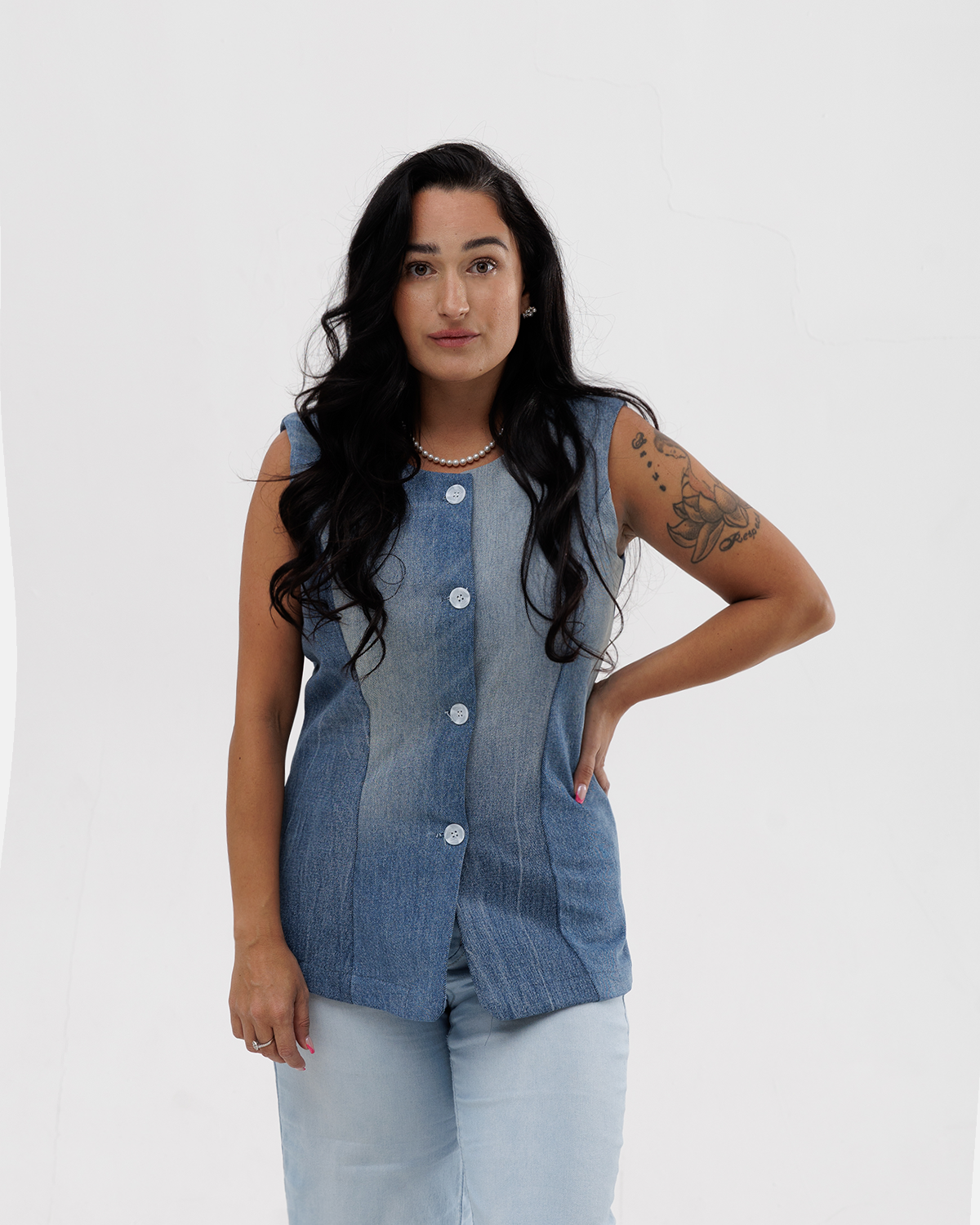 Veste denim recyclé