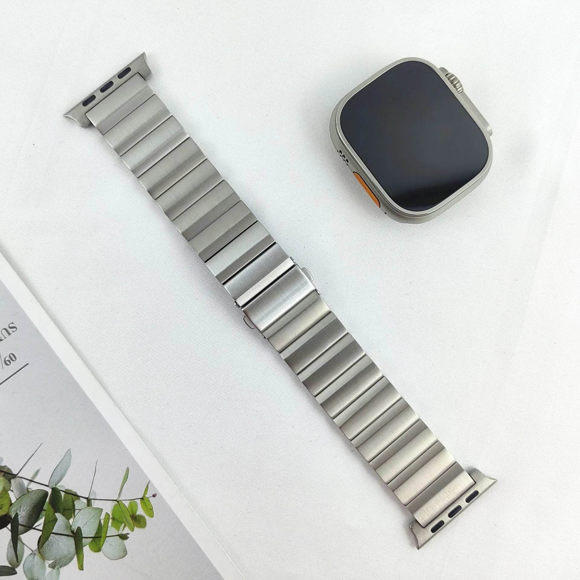 Large Particle Titanium Alloy Watch Strap - Velora