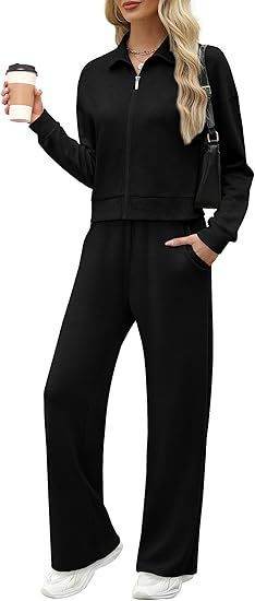 Sweatshirt Wide Leg Track Pants Sportswear - Velora