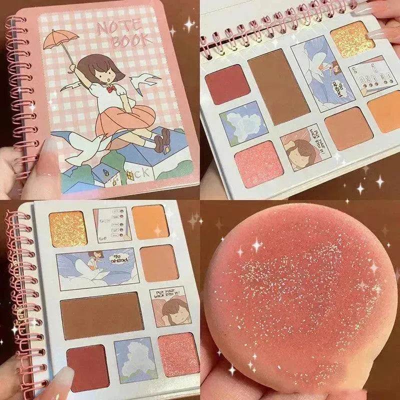 Diary Notebook Best Six color Eyeshadow Palette - Velora