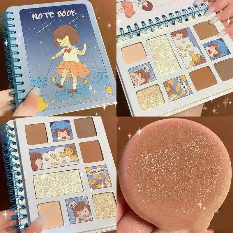Diary Notebook Best Six color Eyeshadow Palette - Velora