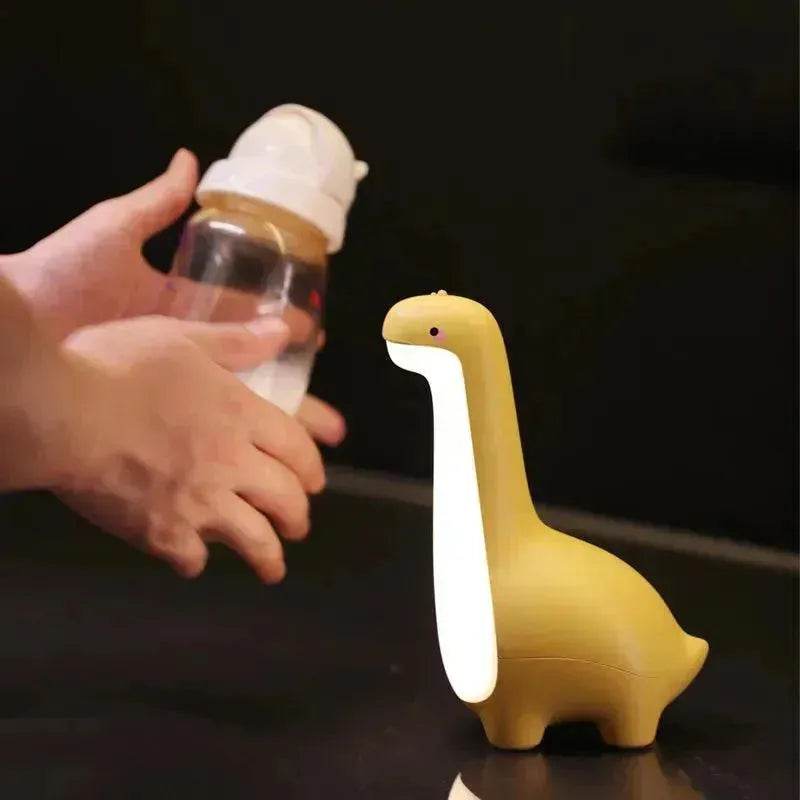 Dinosaur Night Light Cute Children's Night Light Eye Protection Bedside Timing Lamp USB Charging Room Decoration Children's Gift - Velora