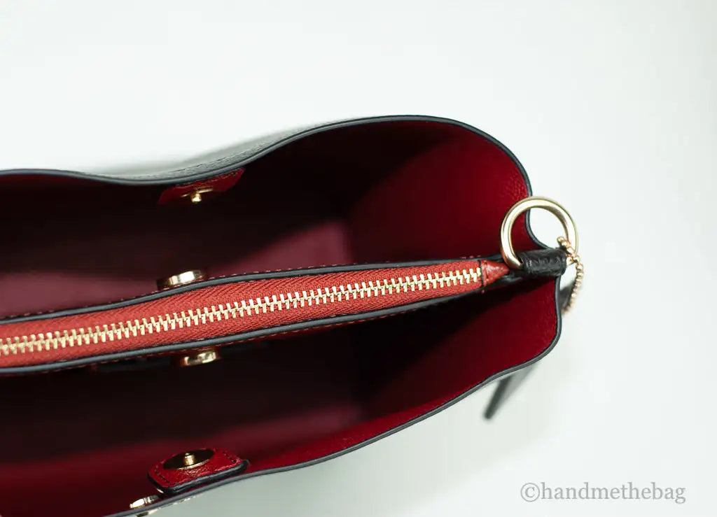 Coach Mollie 22 Pebbled Leather Mini Bucket Bag