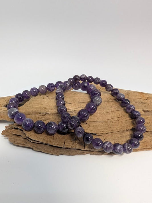Dream Amethyst Bracelet — 6mm & 8mm Beads