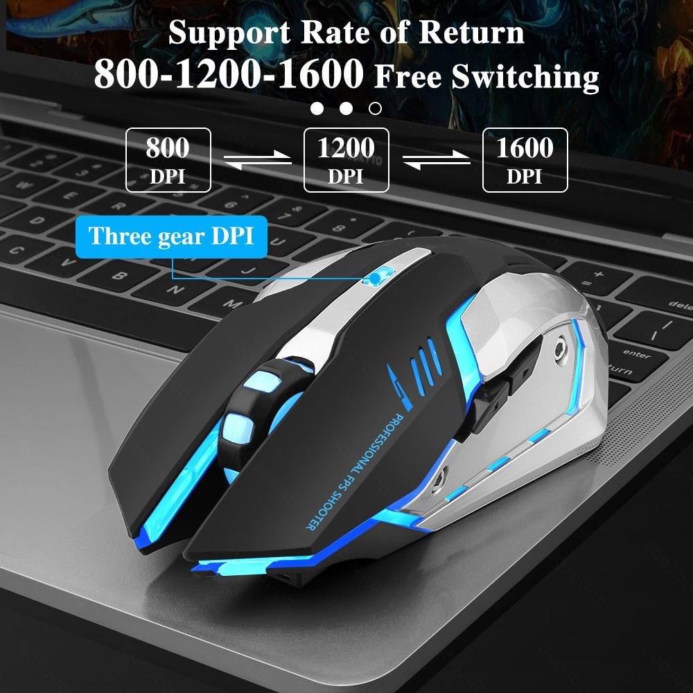 Dual-mode Bluetooth Battery Wireless Gaming Mouse - Velora Luxury Fashion