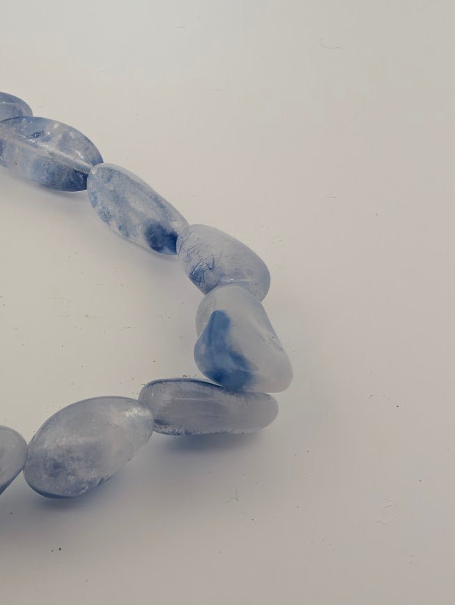 Dumortierite Bracelet — Tumbled Freeform Beads