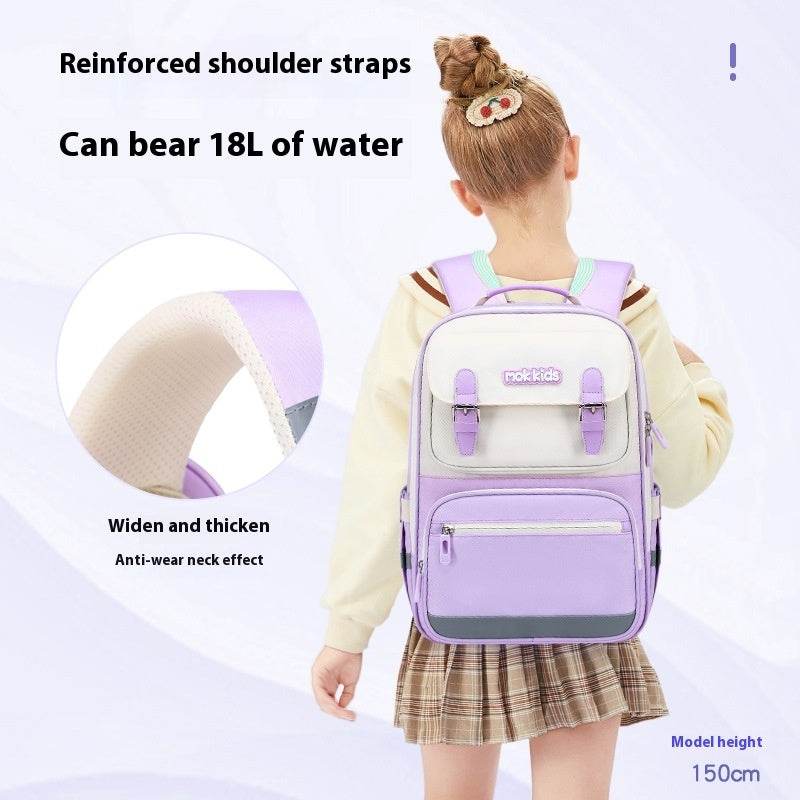 Lightweight Burden Alleviation Large Capacity Student Schoolbag - Velora