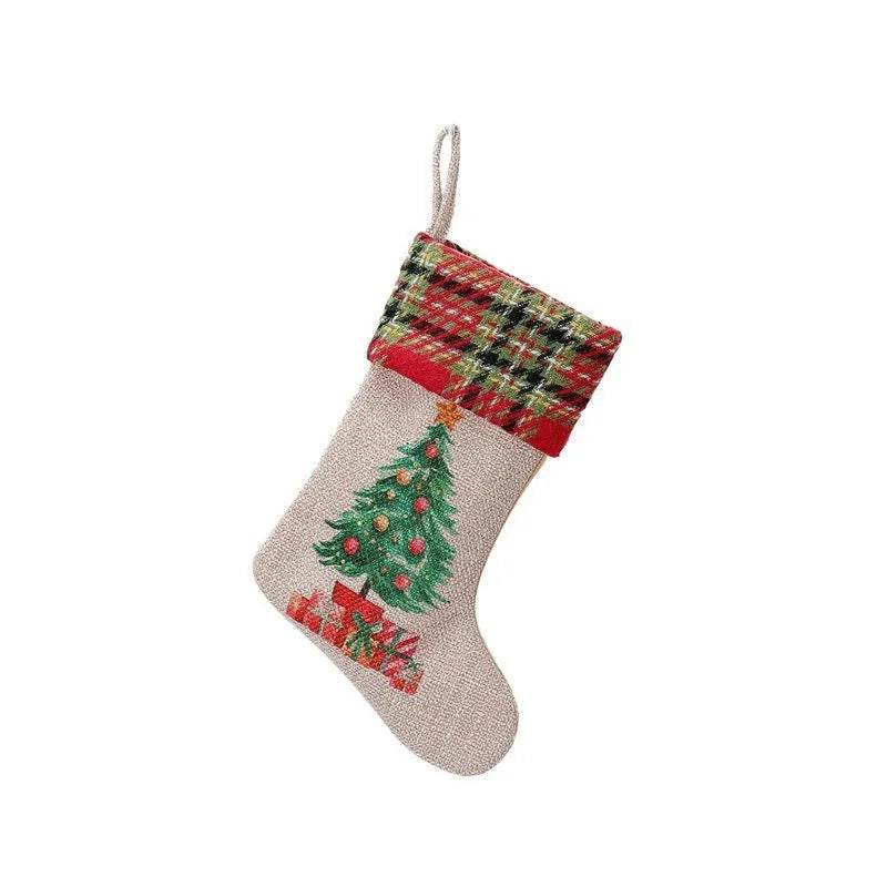 Christmas Decoration Supplies Car Linen Stockings Suit - Velora