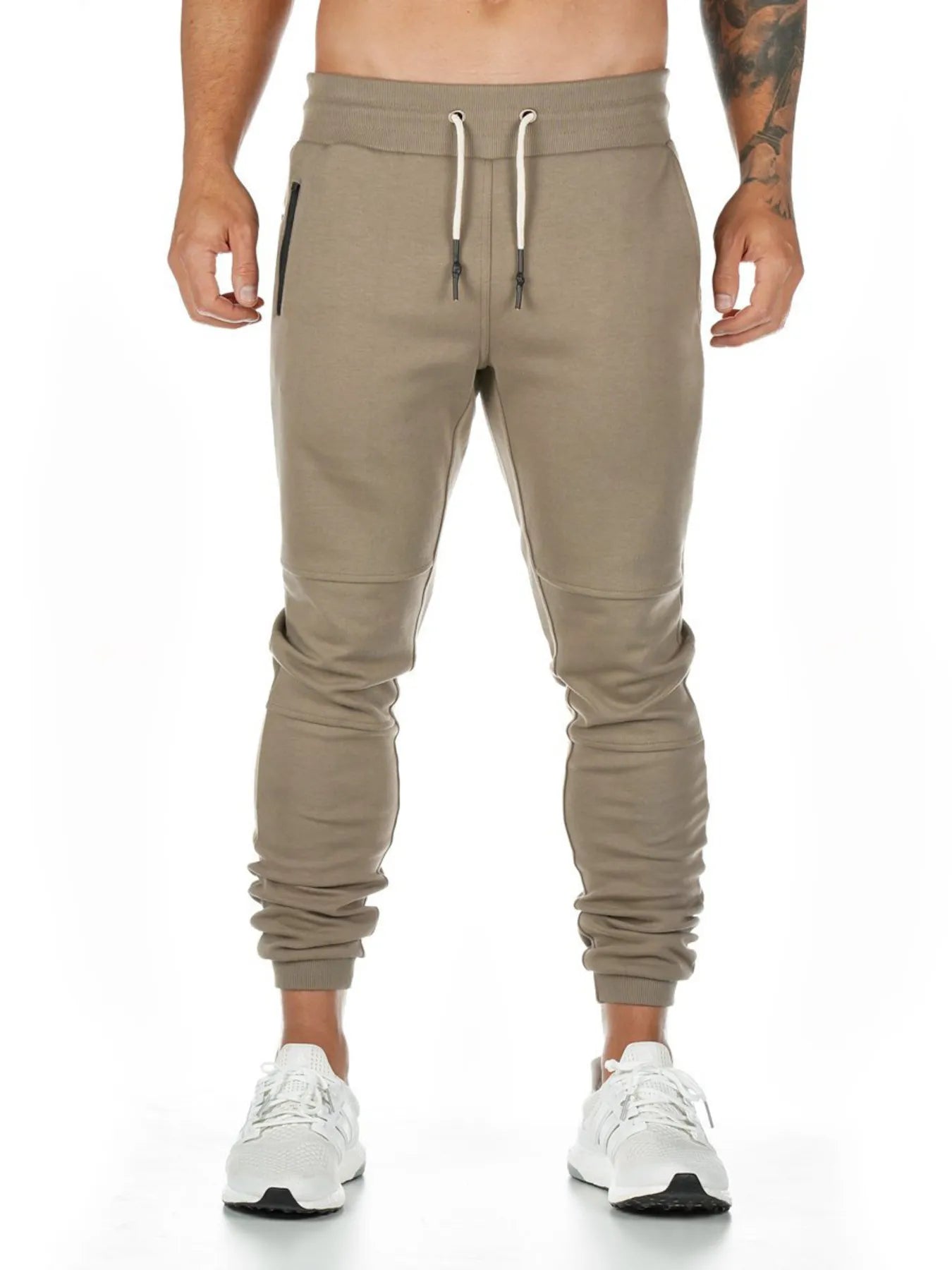 Men's Full Size Jogger Active Pants with Drawstring Plus Size - Velora