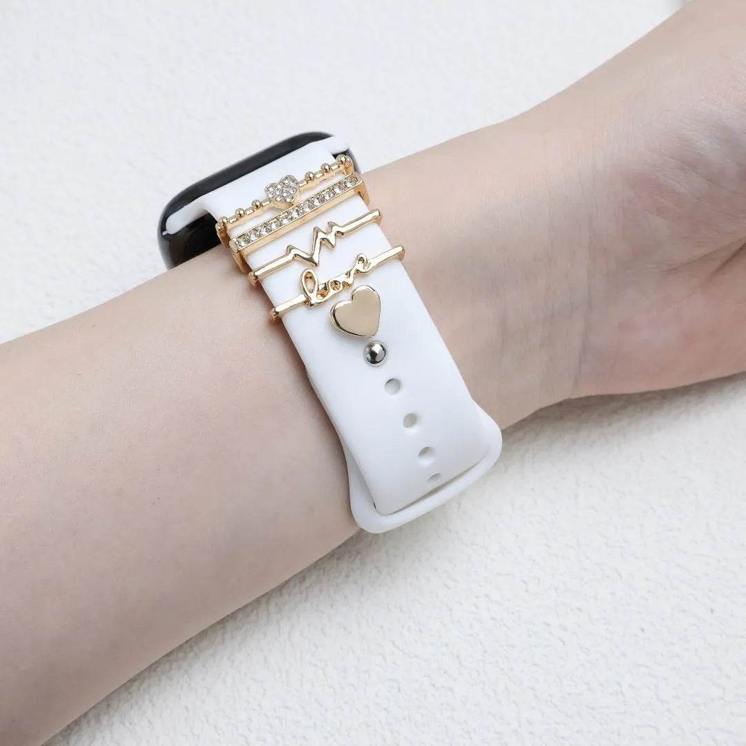 DIY Decorative Buckle Silicone Watch Strap Accessories - Velora