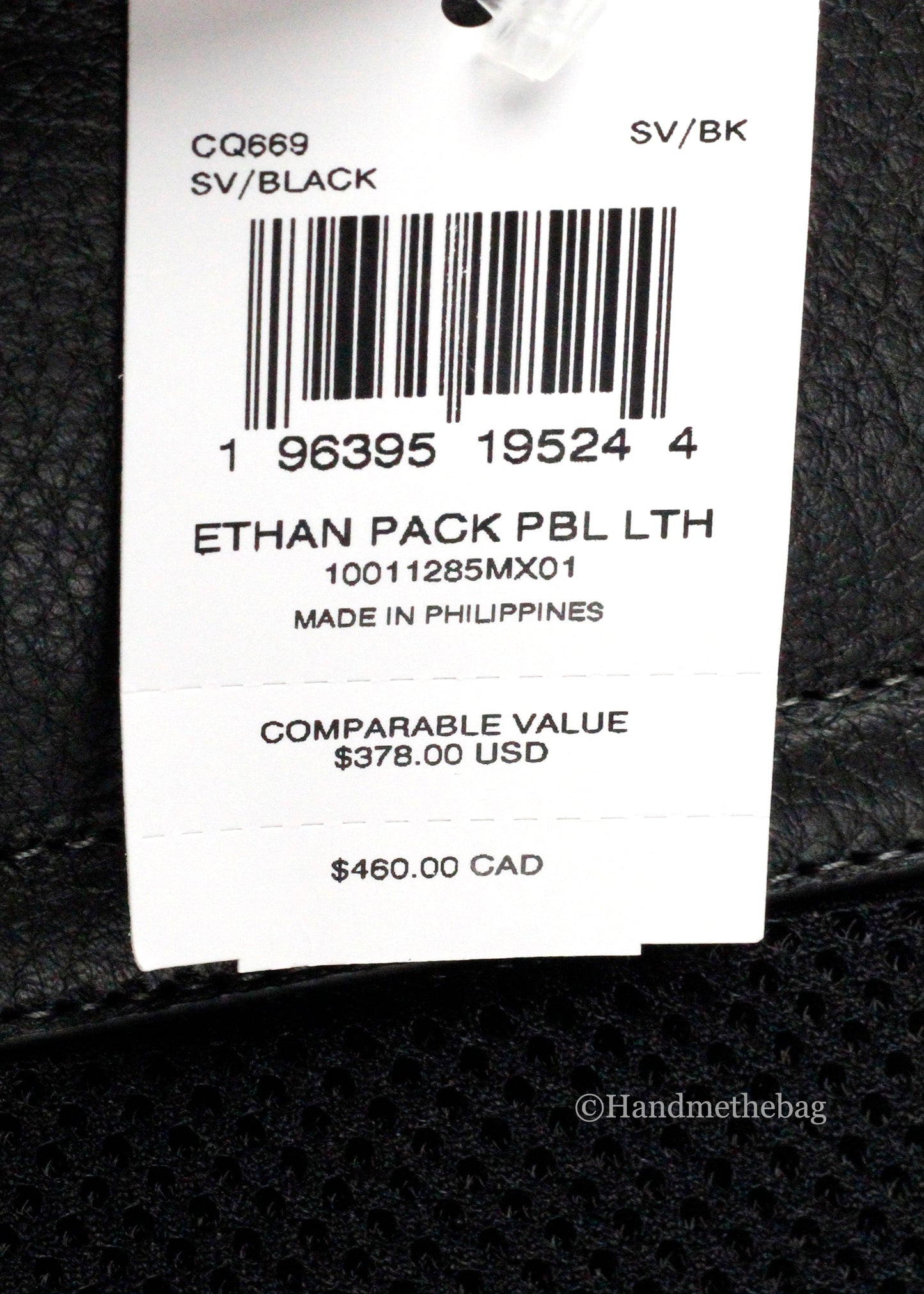 Coach Ethan Pebbled Leather Shoulder Sling