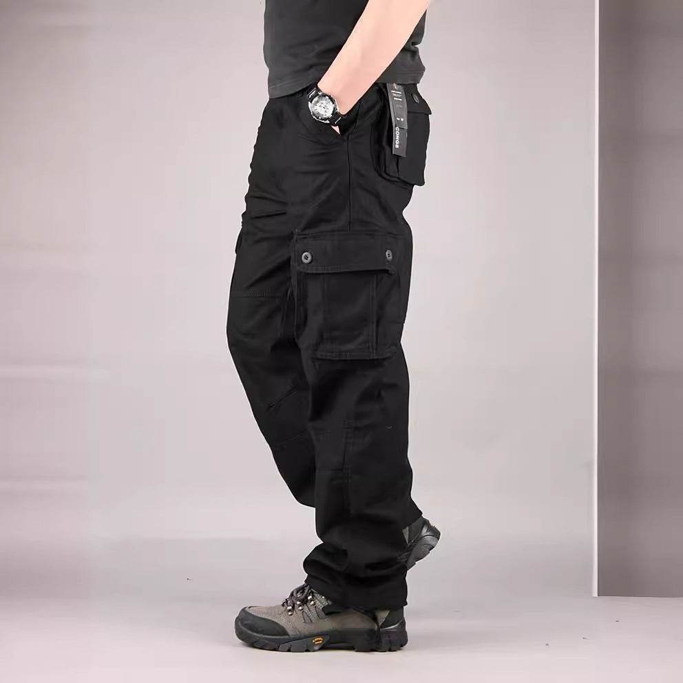Multi-pocket Men's Casual Loose Labor Protection Cargo Pants - Velora