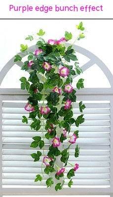 Simulation Plant Morning Glory Ratten For Wall Hanging Decoration Garlands - Velora
