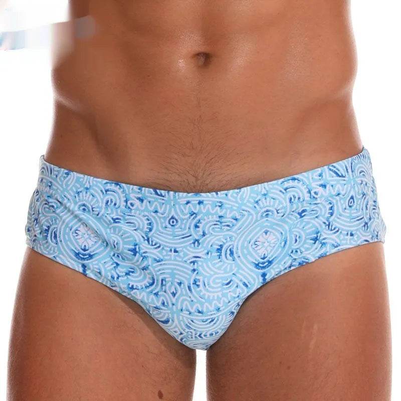 Solid Color Plus Size Swimming Trunks Briefs Shorts underwear - Velora