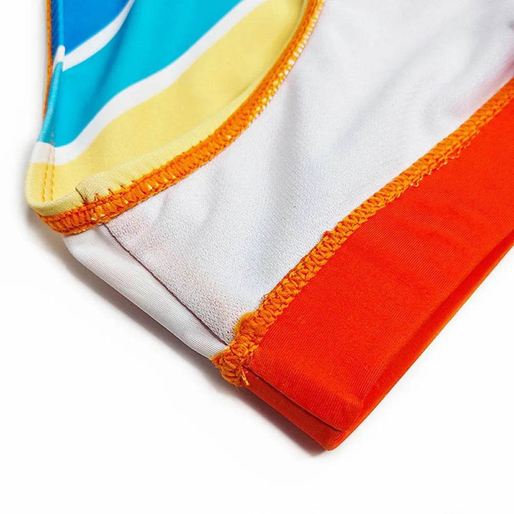 Multi-color Stripe Fashion Trendy Print Holiday Briefs men underwear - Velora