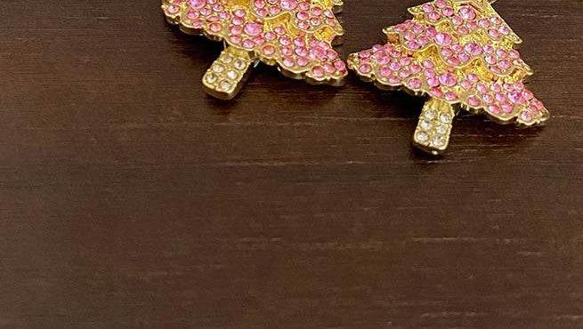 New Design Sweet Christmas Tree Earrings For Women Light Luxury Sparkling Zircon Dangle Earring Xmas Holiday Party Jewelry - Velora