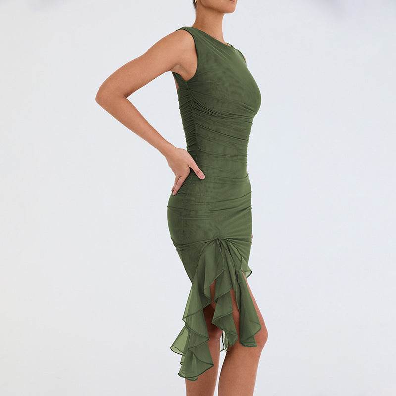 Summer Slim Skinny Sleeveless Dress For Women Fashion Party Club Dresses - Velora