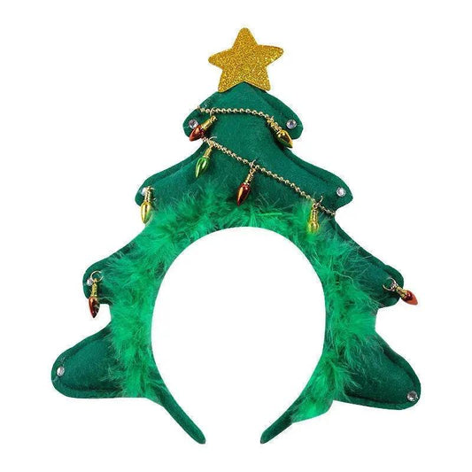 Christmas With Light Headband Snowflake Women's - Velora
