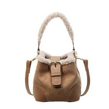 Crossbody Bags Women Shoulder Bag Casual Retro Plush Bag Versatile Plush Designer Bags Purse And Handbags Female Bags - Velora