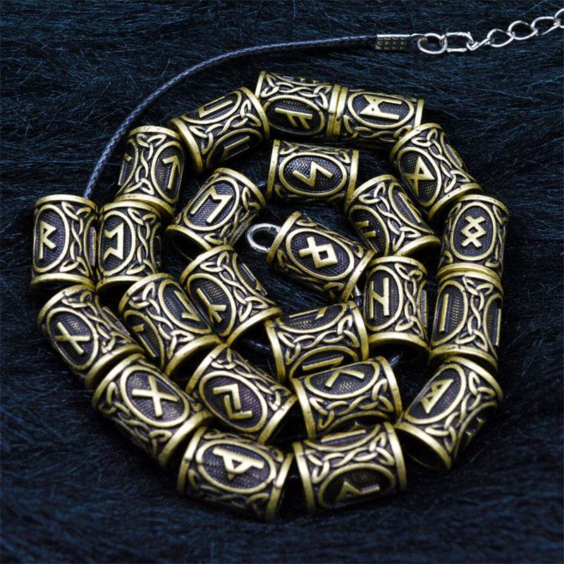Set Of Viking Rune Beard Beads - Velora