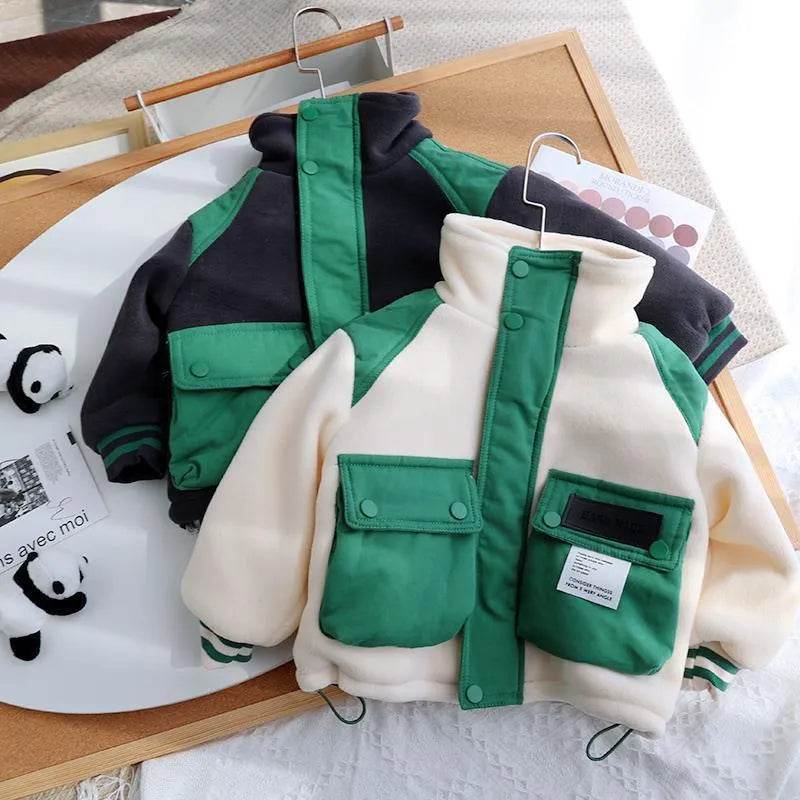 Children's Polar Fleece And Fleece Thickened Coat - Velora