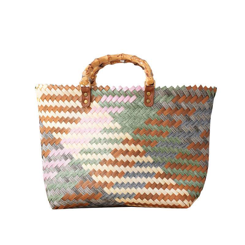Women's Straw Bag Portable Large Capacity Tote Bag - Velora