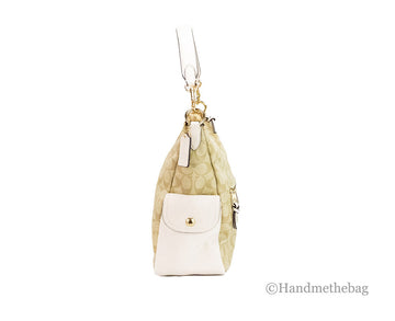 Coach Pennie Signature Canvas & Leather Convertible Bag