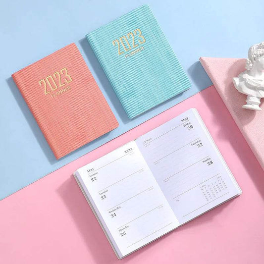 Mini Notebook 365 Days Portable Pocket Notepad Daily Weekly Agenda Planner - Velora