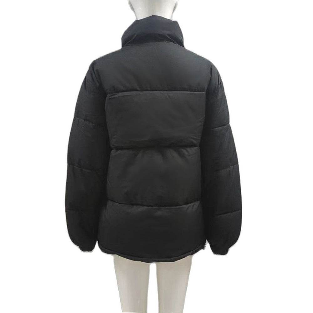Winter Coat Women Casual Windproof Down Cotton Coat Warm Thickened Jacket Solid Outwear All-match Loose Tops Clothing - Velora